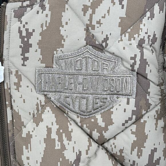 Harley-Davidson‎ Brown Digital Camo Park Jacket Men’s Sz Large NWT - Picture 2 of 5